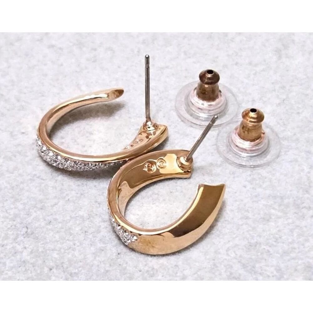 NWOT Swarovski Exist Rosegold Crystal Earring - Picture 7 of 16